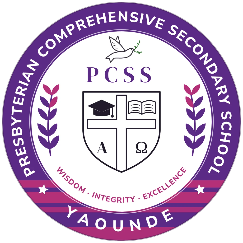PCSS Mfou-Yaoundé crest — Wisdom, Integrity, Excellence